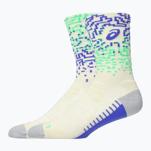 Чорапи ASICS Performance Run Crew ivory/cobalt burst/vital green