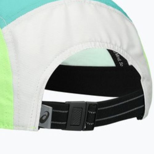 Шапка с козирка ASICS Performance Running 5 panel aurora green/cream