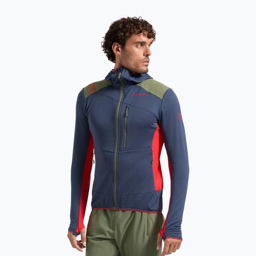 Мъжки поларен суитшърт La Sportiva Aequilibrium Thermal Hoody night sky/mountain red