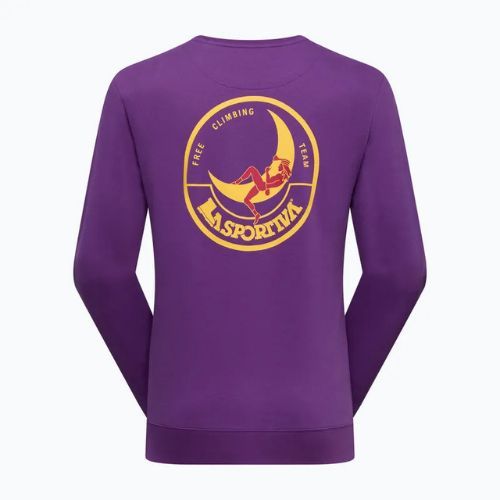 Мъжки суитшърт La Sportiva Climbing On The Moon viola/giallo
