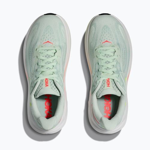 Дамски обувки за бягане HOKA Clifton 10 sea glass/neon flame