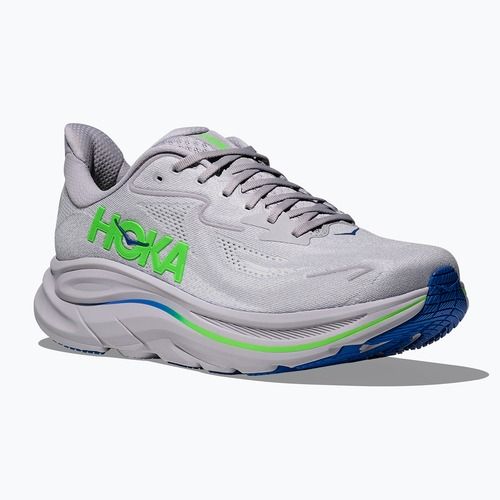 Мъжки обувки за бягане HOKA Clifton 10 Wide ash grey/neon green