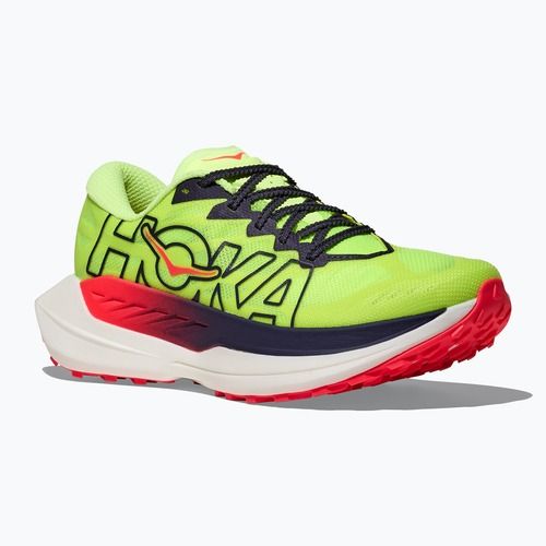 Дамски обувки за бягане HOKA Rocket X Trail neon yuzu/neon flame