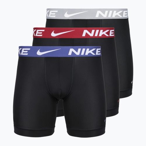 Мъжки боксерки Nike Essential Micro 3 чифта black/sapphire/wolf grey/team crimson