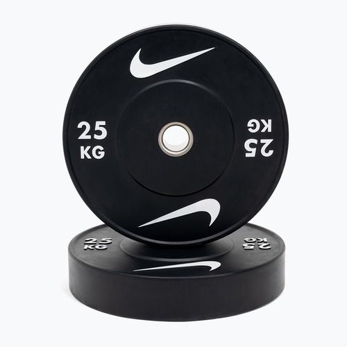 Бъмпер тежести Nike Strength Rubber Bumper Plates 25 kg black/white