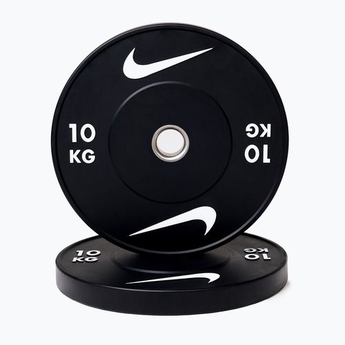 Бъмпер тежести Nike Strength Rubber Bumper Plates 10 kg black/white
