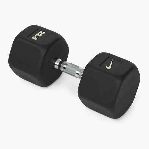 Гумиран дъмбел Nike Strength Hex 22,5 kg black/white