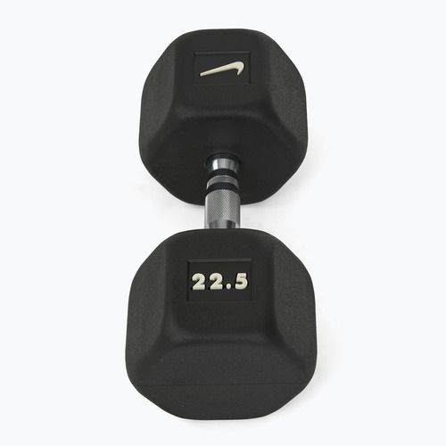 Гумиран дъмбел Nike Strength Hex 22,5 kg black/white