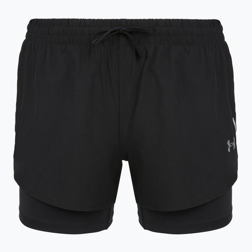 Дамски шорти за бягане Under Armour Velociti Pro 4“ 2N1 ultimate black/ultimate black/ultimate black