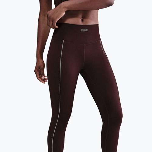 Дамски клин Nike One High-Waisted burgundy crush