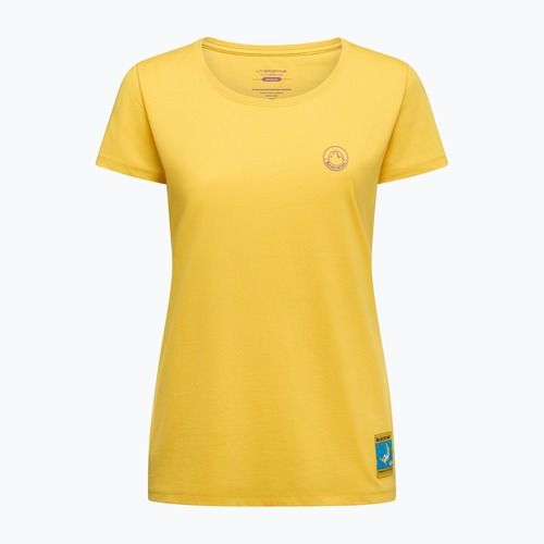 Дамска тениска La Sportiva Climbing on the Moon giallo/viola