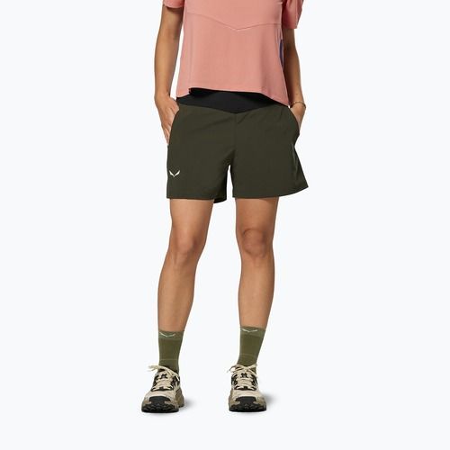 Дамски шорти за трекинг Salewa Pedroc DST Light dark olive