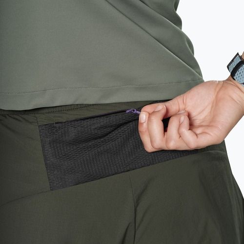 Дамски шорти за трекинг Salewa Pedroc DST 2IN1 dark olive int/0870