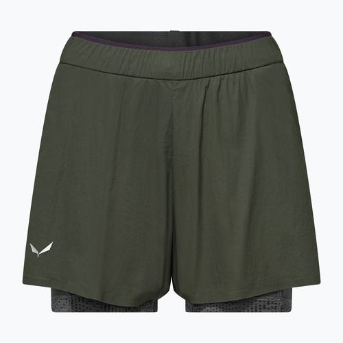 Дамски шорти за трекинг Salewa Pedroc DST 2IN1 dark olive int/0870