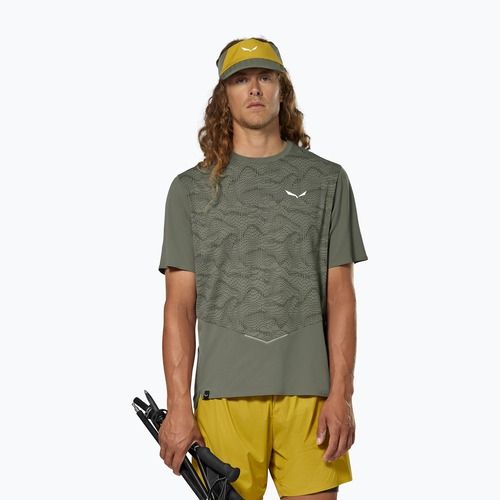 Мъжка тениска Salewa Pedroc Tech Dry faded green