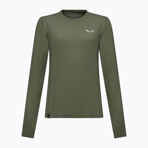 Дамска блуза с дълъг ръкав за трекинг Salewa Puez Dry dark olive
