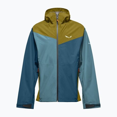 Мъжко яке за дъжд Salewa Puez Aqua 4 PTX 2.5L olive oil/multi