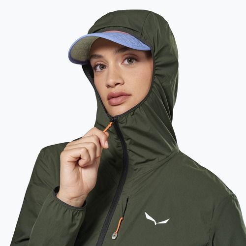 Дамско ветроустойчиво яке Salewa Pedroc Wind HD Light dark olive