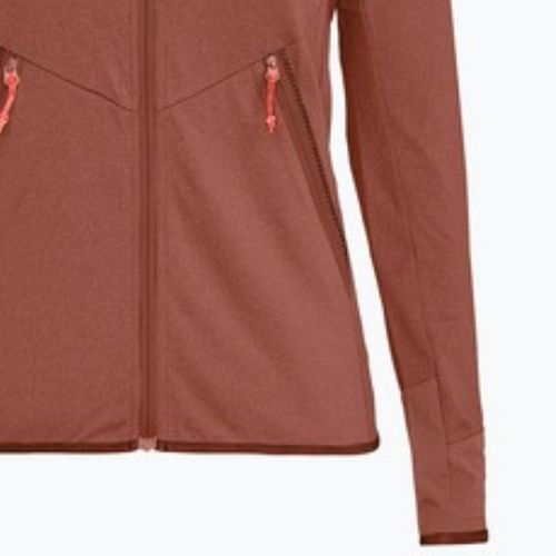 Дамски трекинг суитшърт Salewa Agner Hybrid PL/DST FZ Hoody etruscan red melange