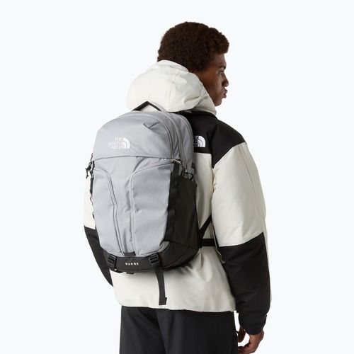 Градска раница The North Face Surge 31 l melt grey dark heather/tnf black