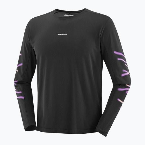 Мъжка блуза с дълъг ръкав Salomon Shakeout Core deep black