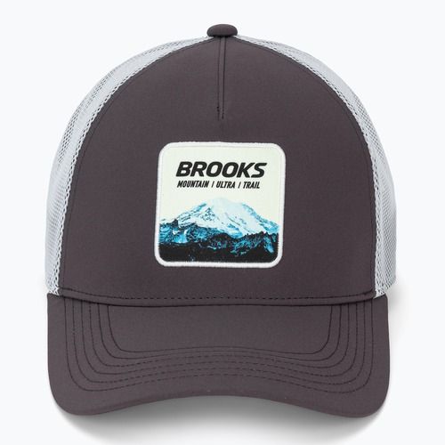 Шапка с козирка Brooks Surge Trucker dark russet/white/atomic blue