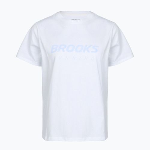 Дамска тениска за бягане Brooks Graphic white/halogen blue