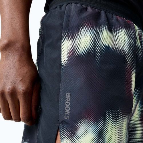 Мъжки шорти за бягане Brooks Dash Printed euphoryc black