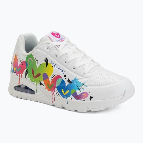 Дамски обувки SKECHERS Uno Open Your Heart white