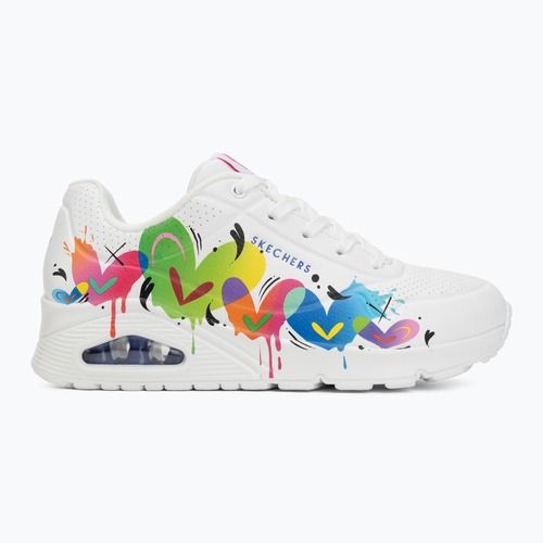 Дамски обувки SKECHERS Uno Open Your Heart white
