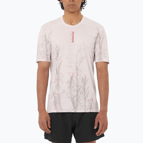 Мъжка тениска за бягане Salomon S/Lab Ultra Tee Aop lilac ash