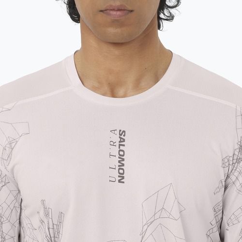 Мъжка тениска за бягане Salomon S/Lab Ultra Tee Aop lilac ash