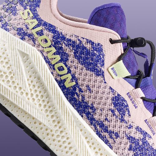 Дамски обувки за бягане Salomon Aero Glide 4 GRVL shadow gray/deep blue/butterfly