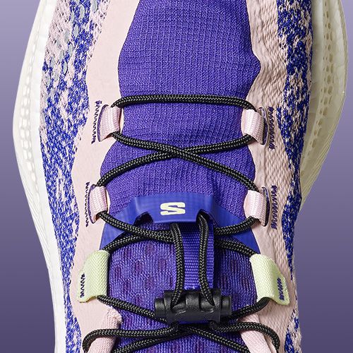 Дамски обувки за бягане Salomon Aero Glide 4 GRVL shadow gray/deep blue/butterfly
