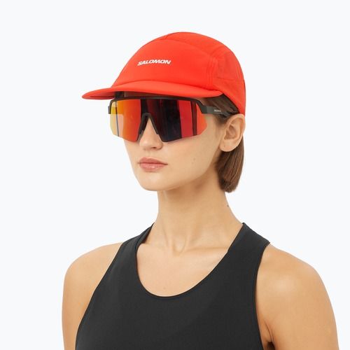 Шапка с козирка Salomon Sense Aero fiery red
