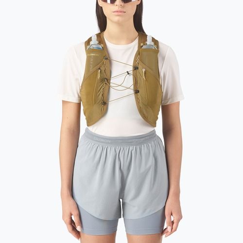 Жилетка за бягане Salomon Active Skin 12 Set brilliant olive/willow