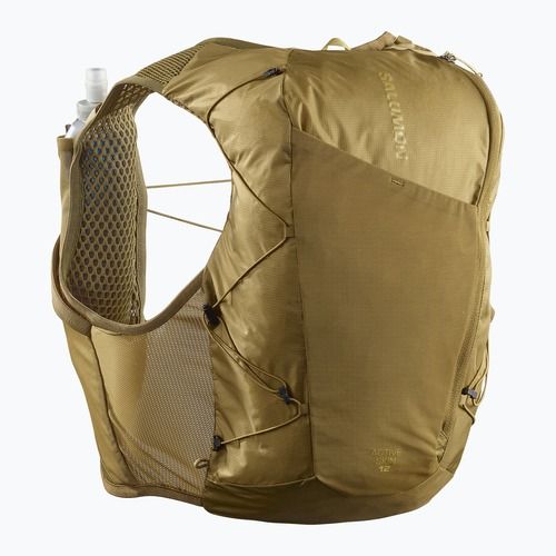 Жилетка за бягане Salomon Active Skin 12 Set brilliant olive/willow