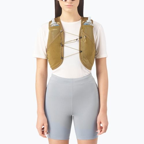Жилетка за бягане Salomon Active Skin 4 Set brilliant olive/willow
