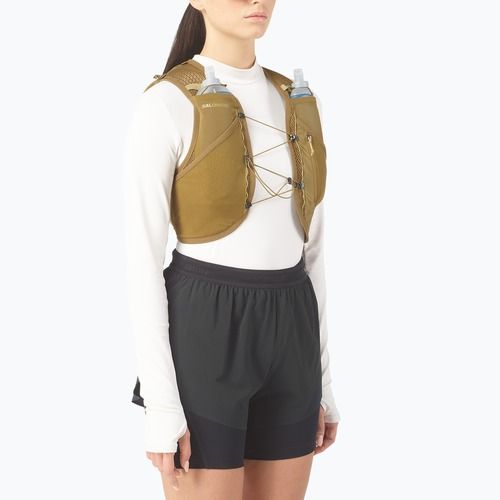 Жилетка за бягане Salomon Active Skin 8 Set brilliant olive/willow