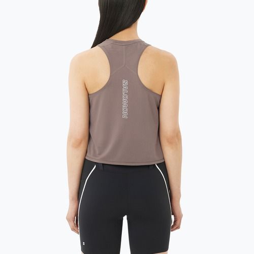 Дамска тениска за бягане Salomon Sense Aero Short Tank iron