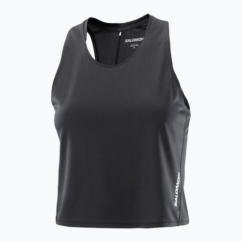 Дамска тениска за бягане Salomon Sense Aero Short Tank deep black