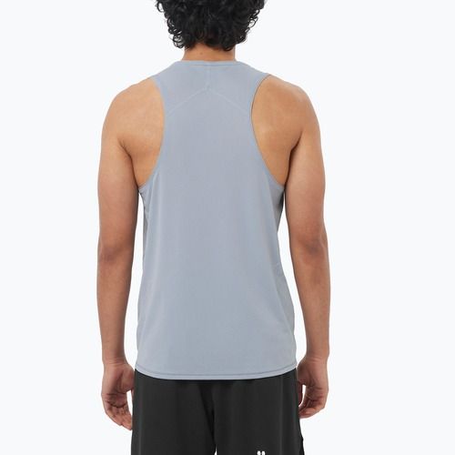 Мъжка тениска за бягане Salomon Sense Aero Singlet GFX trade winds