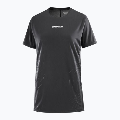 Дамска тениска за бягане Salomon Sense Aero SS Tee GFX deep black