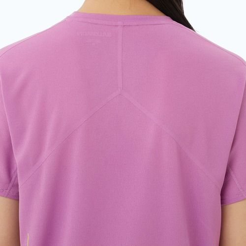 Дамска тениска за бягане Salomon Sense Aero SS Tee GFX iris orchid/acid lime