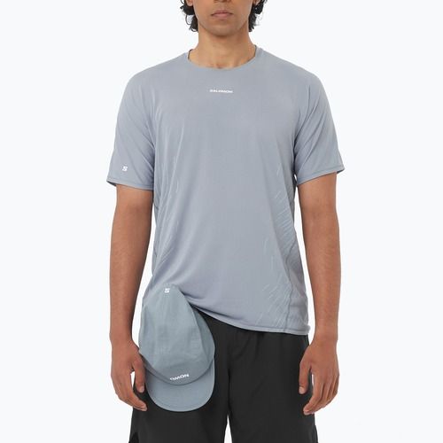 Мъжка тениска за бягане Salomon Sense Aero SS Tee GFX trade winds