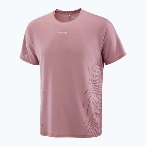 Мъжка тениска за бягане Salomon Sense Aero SS Tee GFX dusky orchid