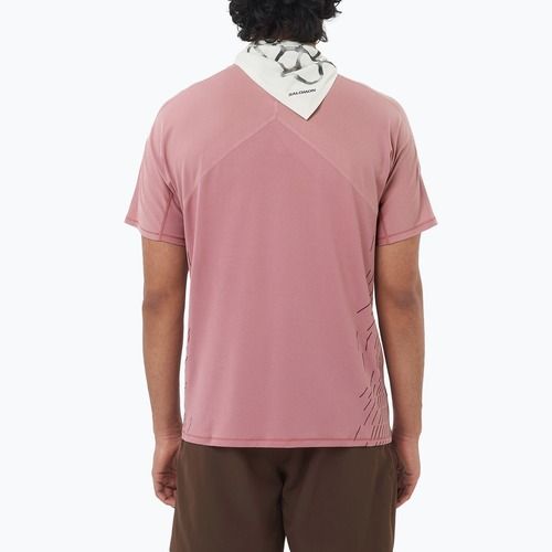 Мъжка тениска за бягане Salomon Sense Aero SS Tee GFX dusky orchid