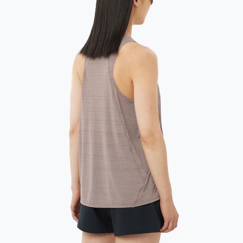 Дамска тениска за бягане Salomon SHAKEout Air Tank iron