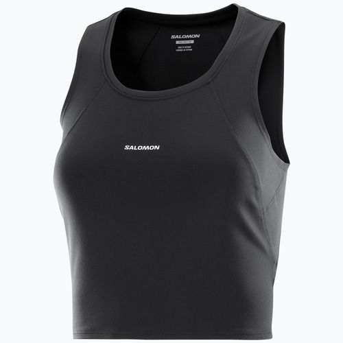 Дамска тениска за бягане Salomon SHAKEout Bliss Tanklette deep black