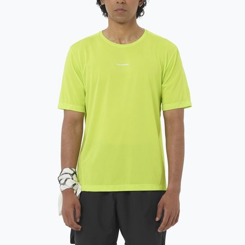 Мъжка тениска за бягане Salomon Shakeout Core acid lime